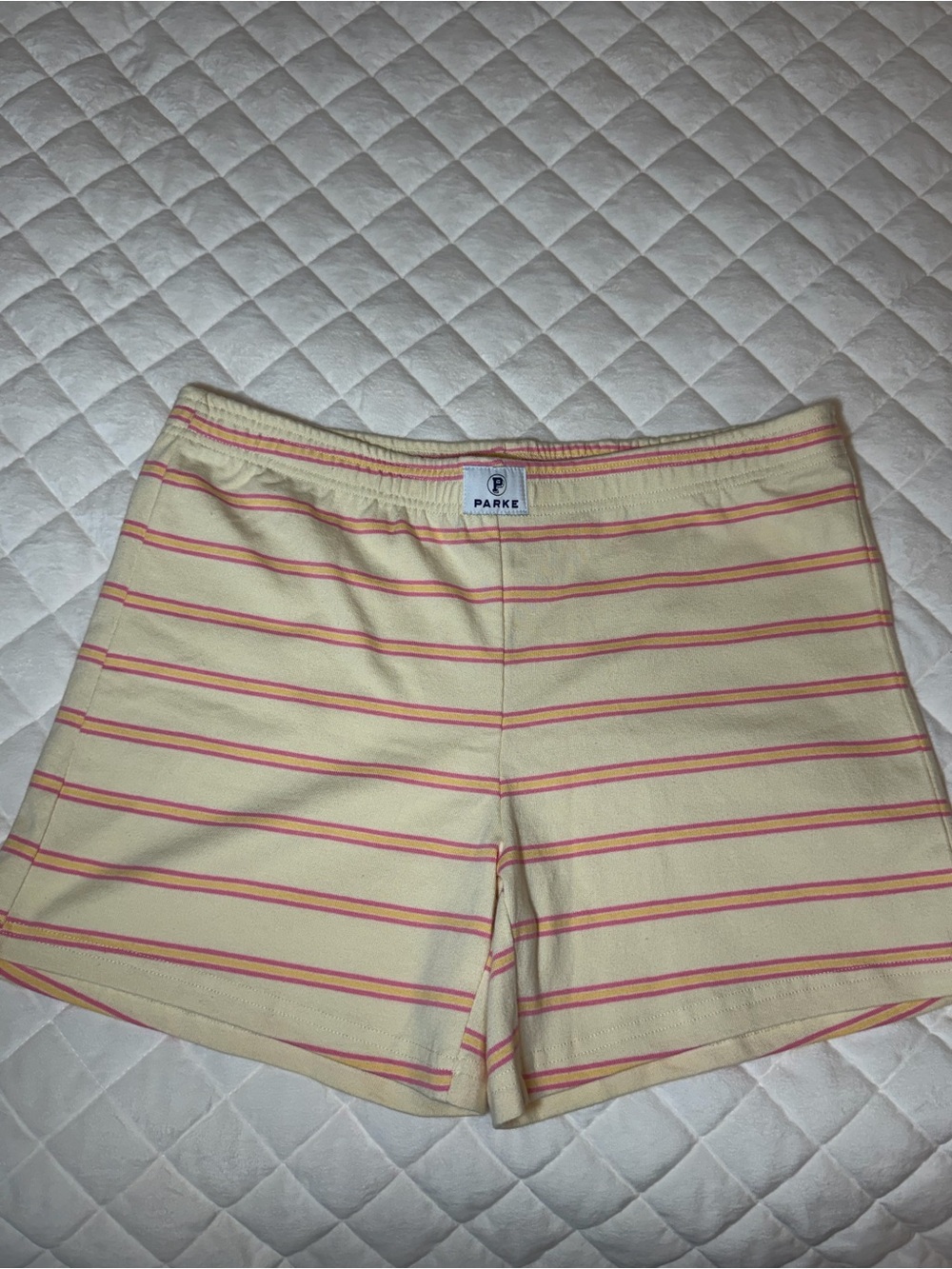 Parke Summerland Yellow Stripe Women’s Shorts Size XL